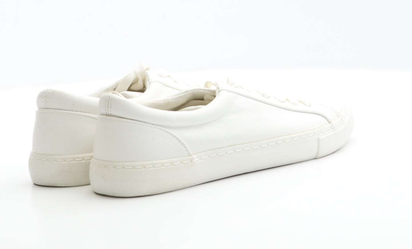 ASOS Mens White  Polyester Trainer Casual 7