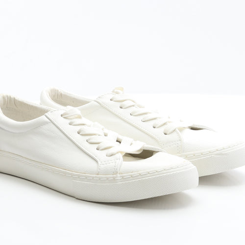 ASOS Mens White  Polyester Trainer Casual 7