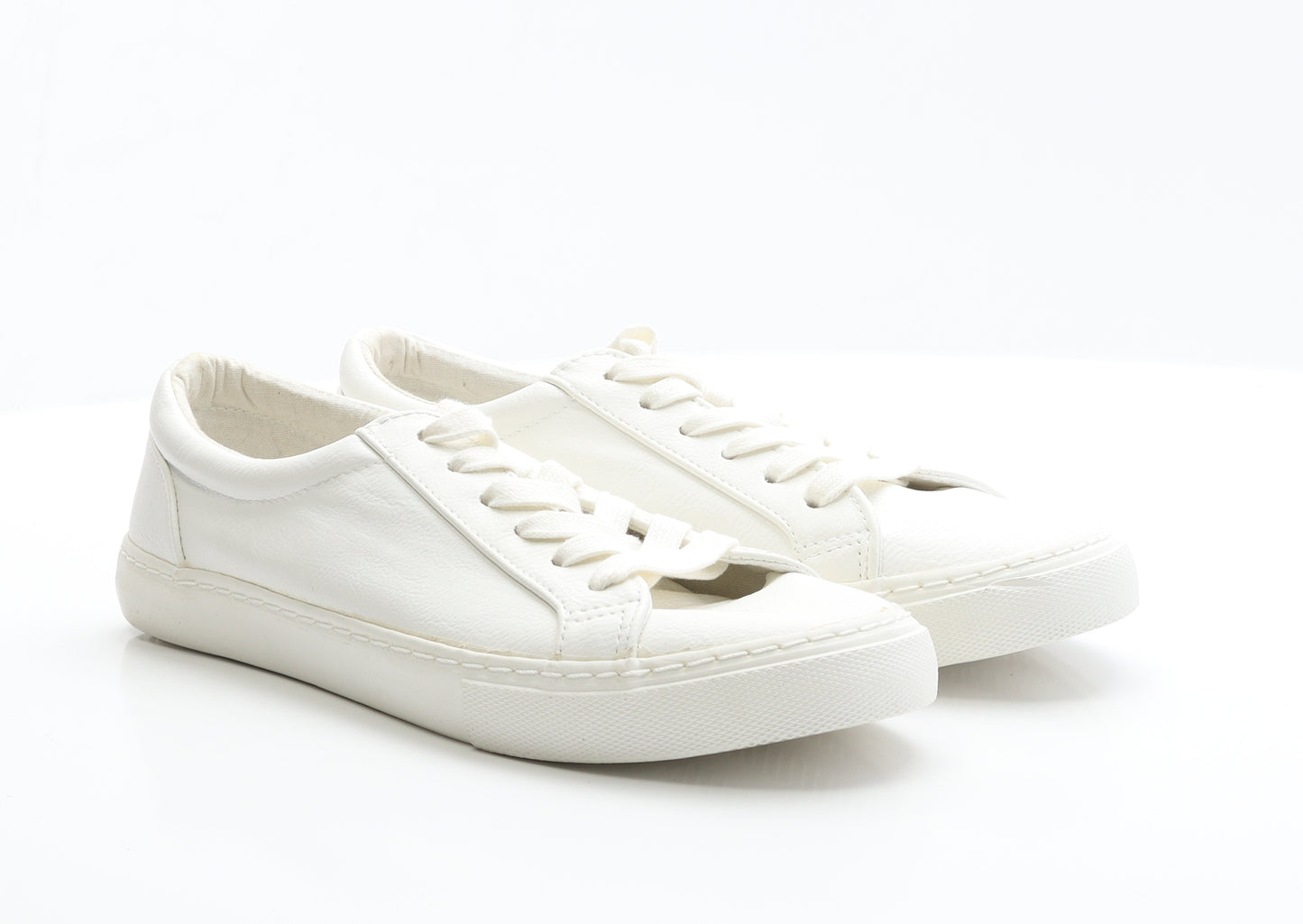 ASOS Mens White  Polyester Trainer Casual 7