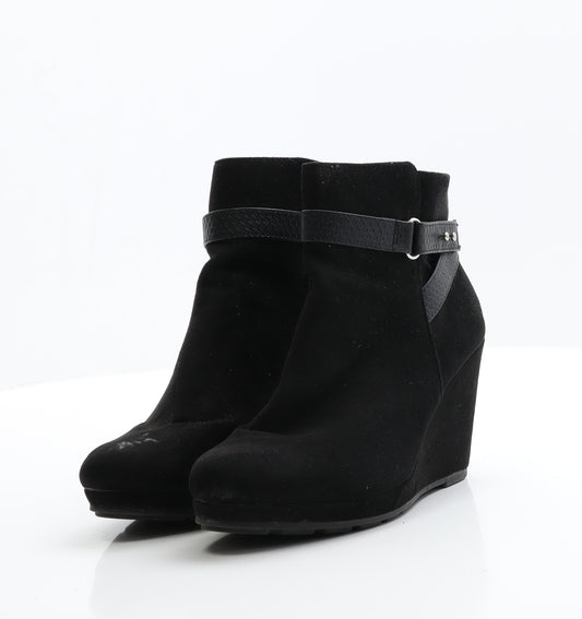 F&F Womens Black  Suede Chelsea Boot 4 EUR 37
