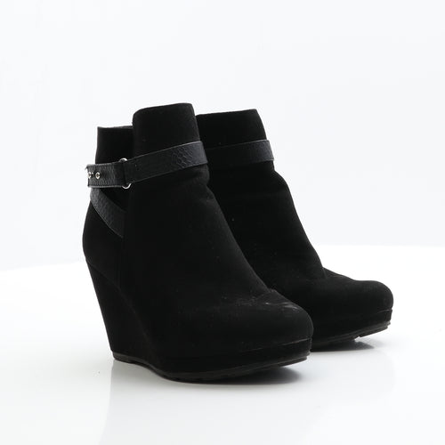 F&F Womens Black  Suede Chelsea Boot 4 EUR 37