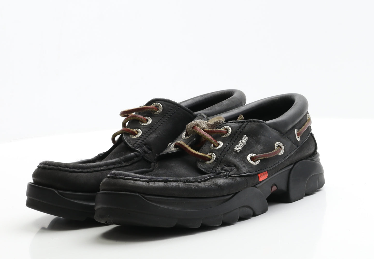 Kickers Mens Black  Polyester Boat Shoe Casual 6 EUR 39