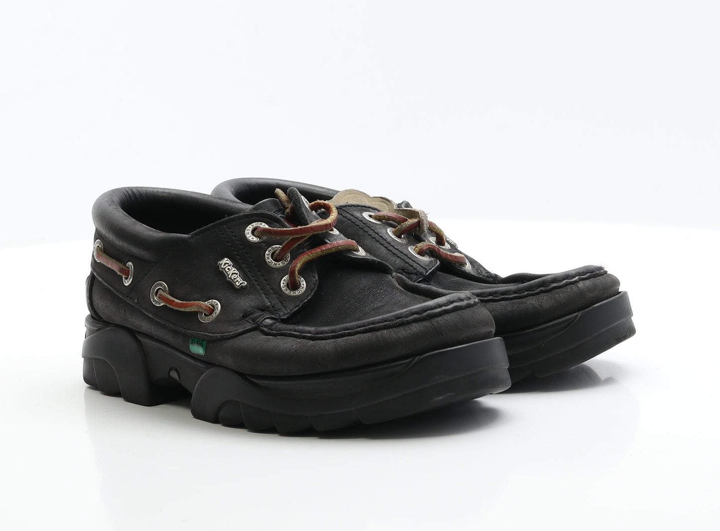 Kickers Mens Black  Polyester Boat Shoe Casual 6 EUR 39