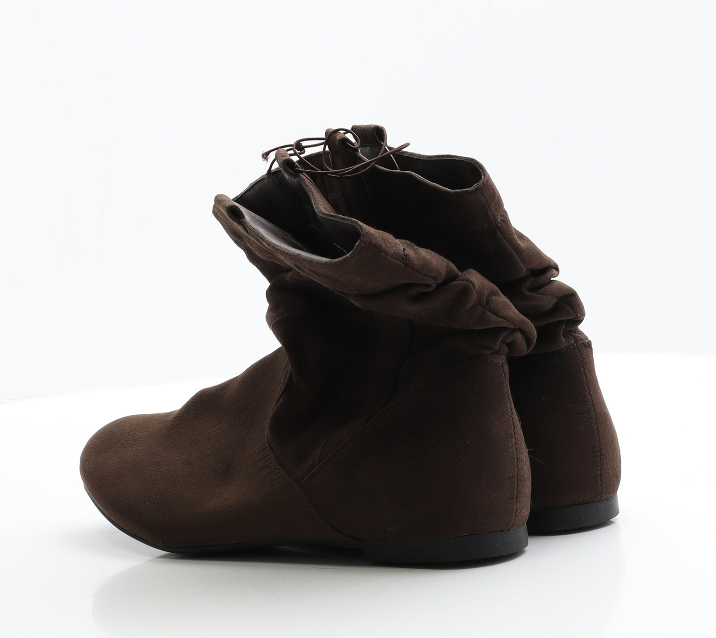 George Womens Brown  Suede Slip On Boot 6 EUR 39