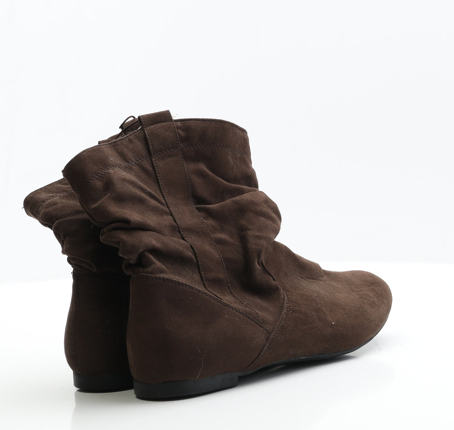George Womens Brown  Suede Slip On Boot 6 EUR 39