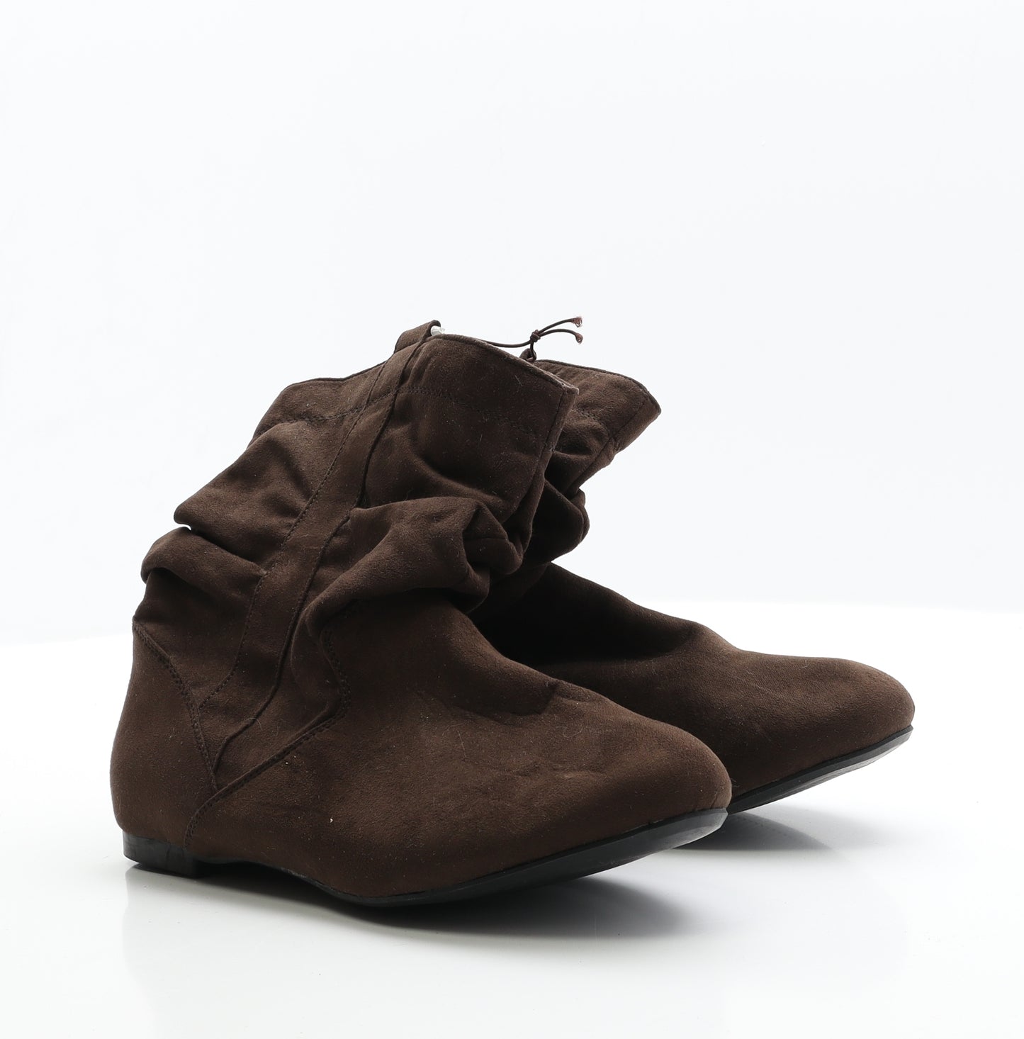 George Womens Brown  Suede Slip On Boot 6 EUR 39