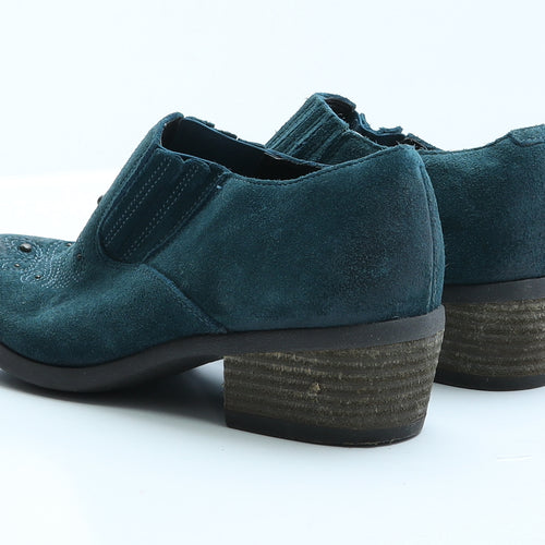 Clarks Womens Blue  Polyester Chelsea Boot 4.5 EUR 37.5