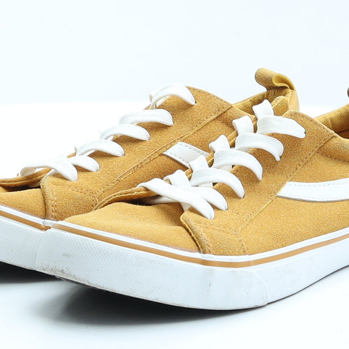 Primark Womens Yellow   Trainer Flat 6 39