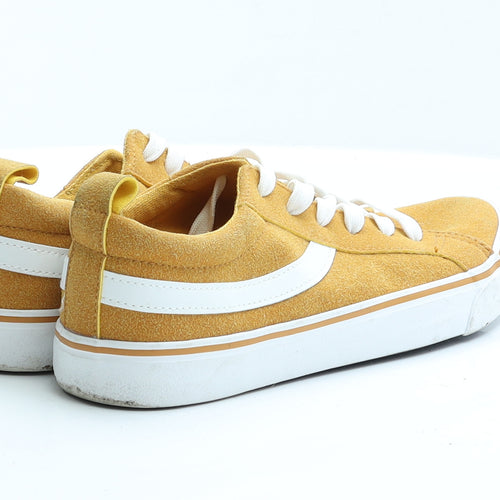 Primark Womens Yellow   Trainer Flat 6 39