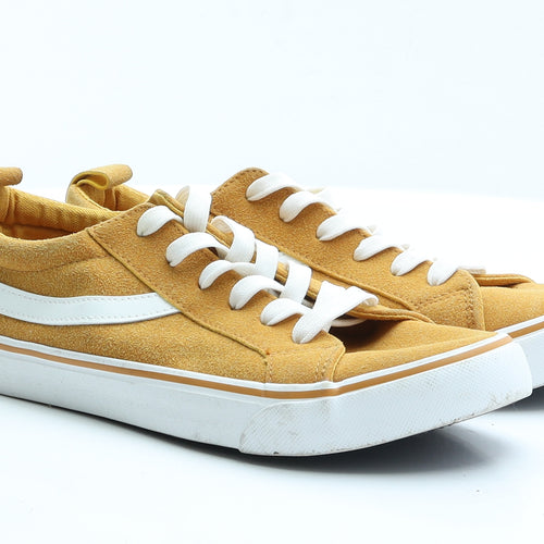 Primark Womens Yellow   Trainer Flat 6 39