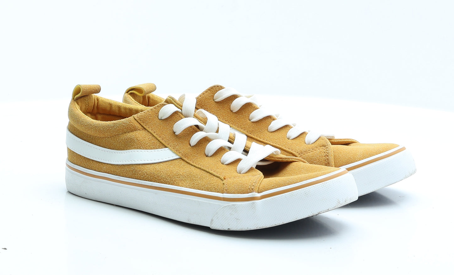 Primark Womens Yellow   Trainer Flat 6 39