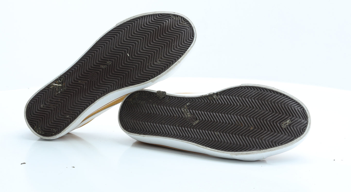 Primark Womens Yellow   Trainer Flat 6 39