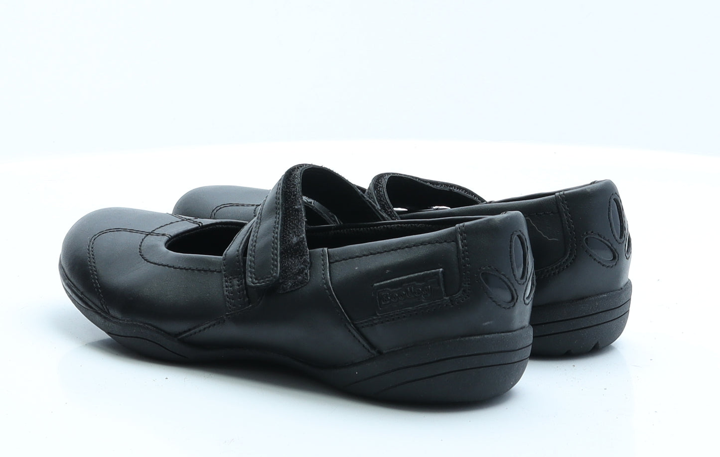 Bootleg Girls Black  Faux Leather Ballet Flat 3.5