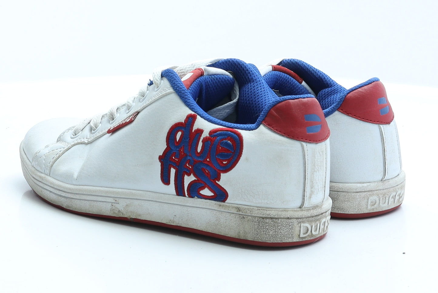 Duffs Boys White  Polyester Trainer  5 EUR 38