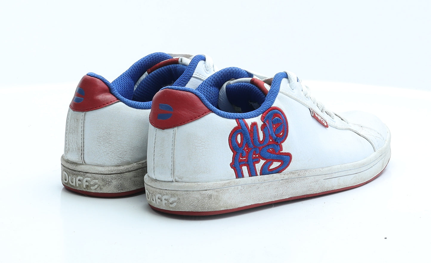 Duffs Boys White  Polyester Trainer  5 EUR 38