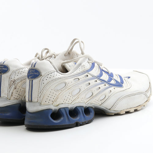 Nike Mens White  Polyester Trainer Casual 8 EUR 42.5  - Nike Running
