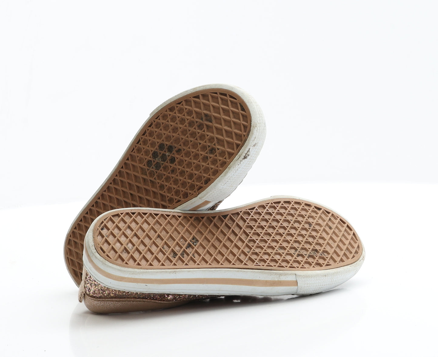 F&F Girls Gold  Polyester Trainer  11 EUR 29