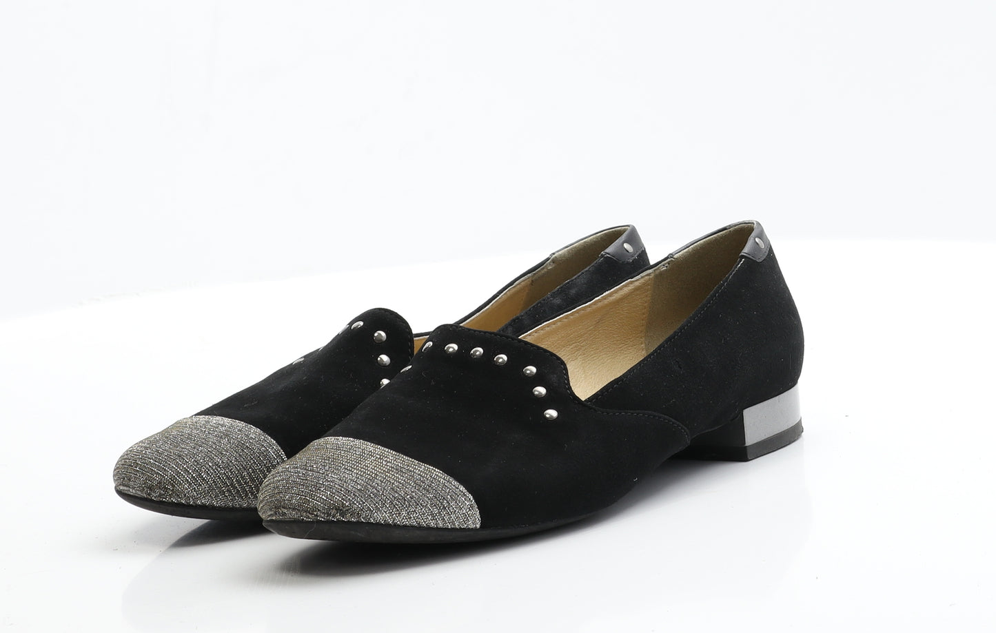 Geox Respira Womens Black  Suede Ballet Flat 4 37