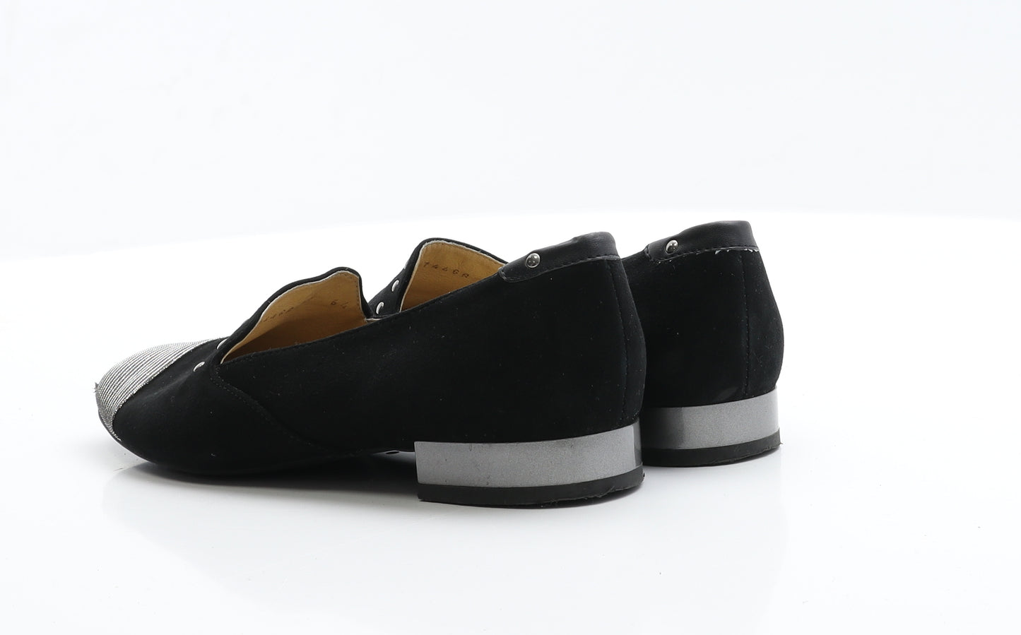 Geox Respira Womens Black  Suede Ballet Flat 4 37