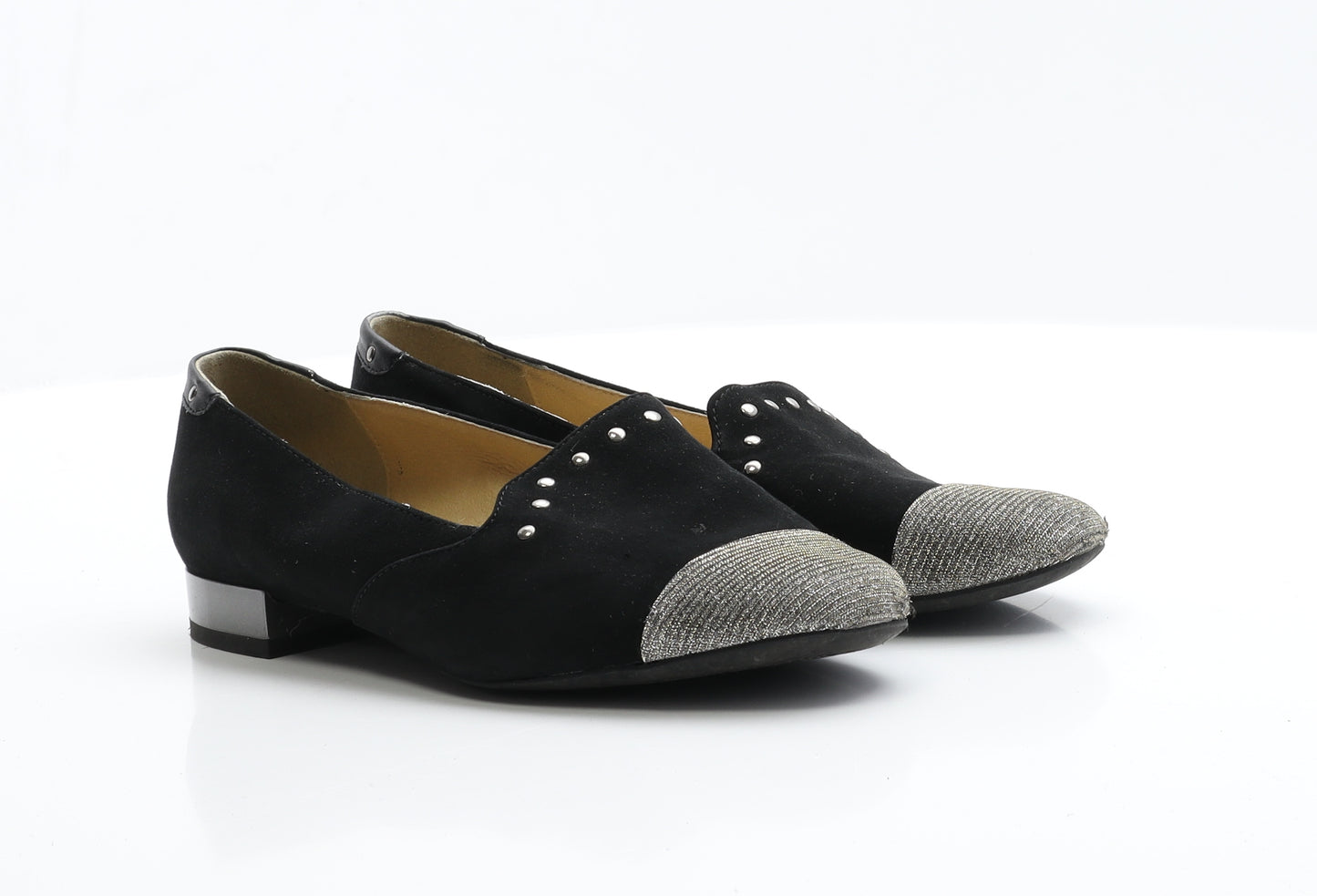 Geox Respira Womens Black  Suede Ballet Flat 4 37