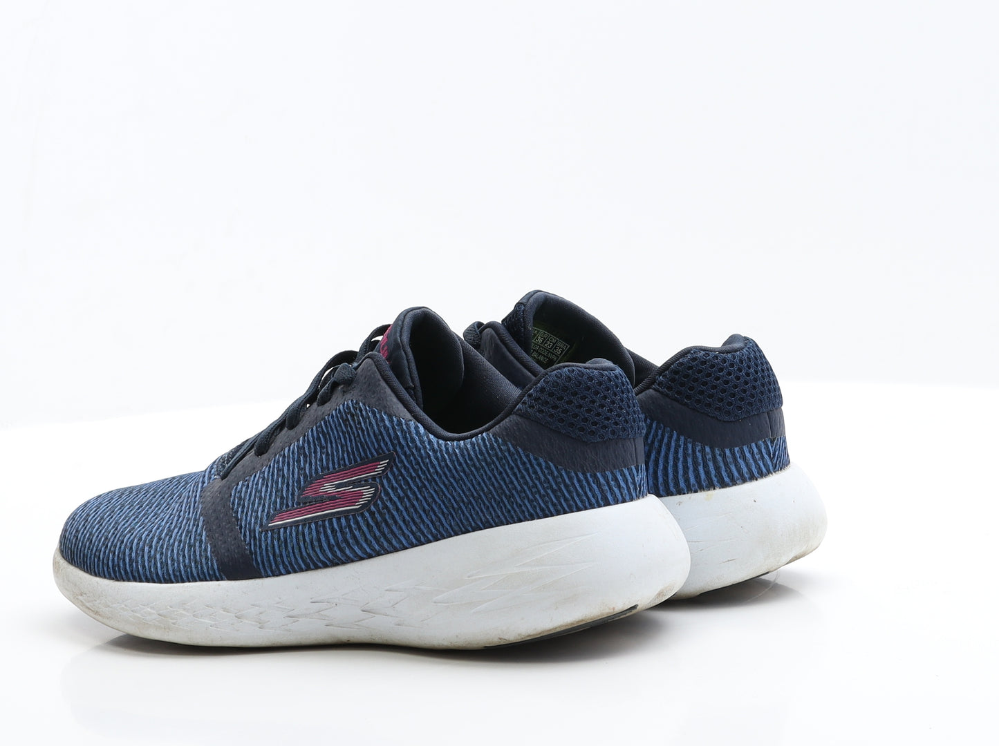 Skechers Womens Blue  Polyester Trainer Flat 3 36  - GoRun 600