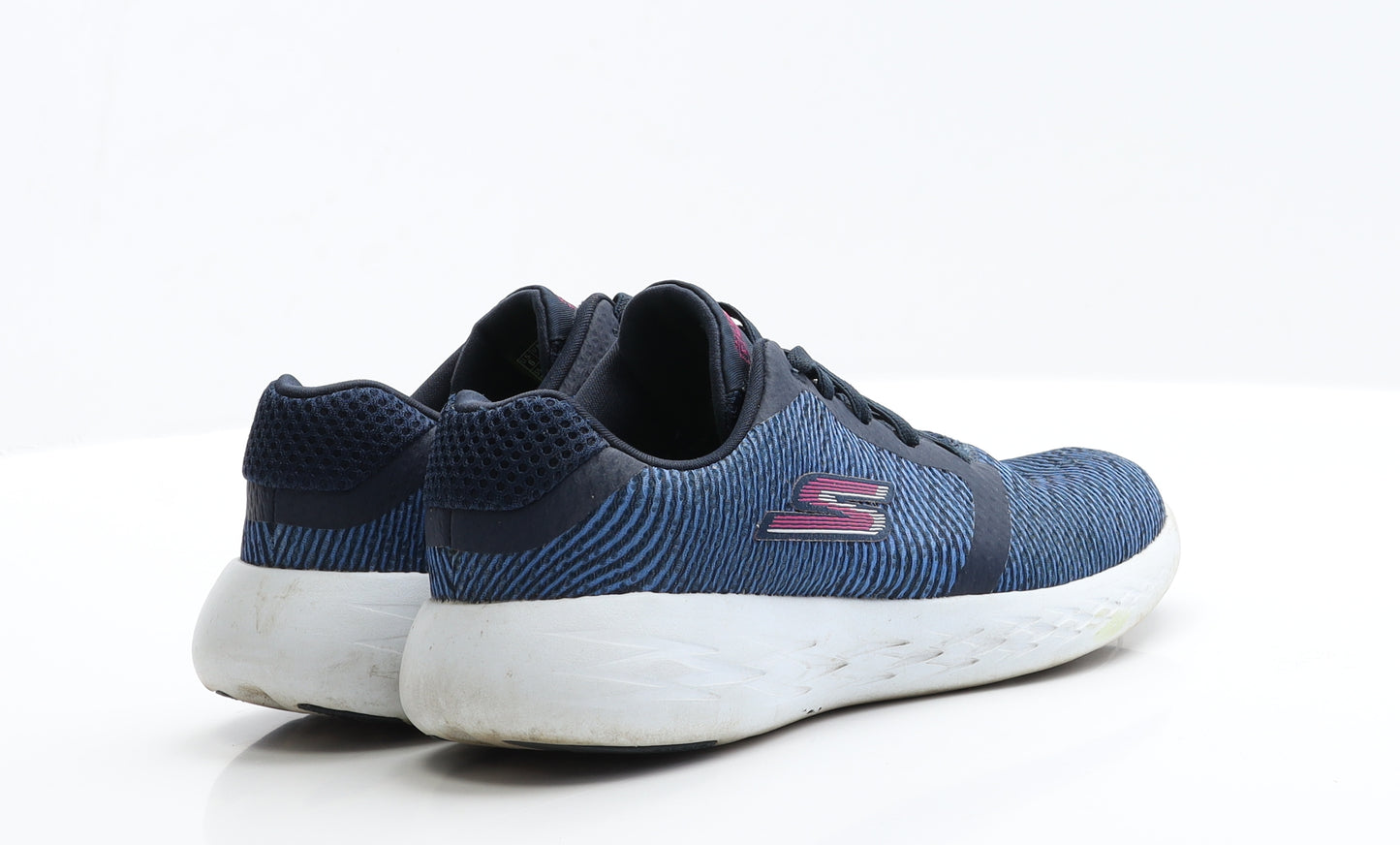 Skechers Womens Blue  Polyester Trainer Flat 3 36  - GoRun 600