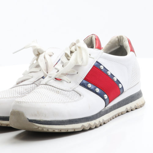Marco Tozzi Womens White  Polyester Trainer Casual 5 38