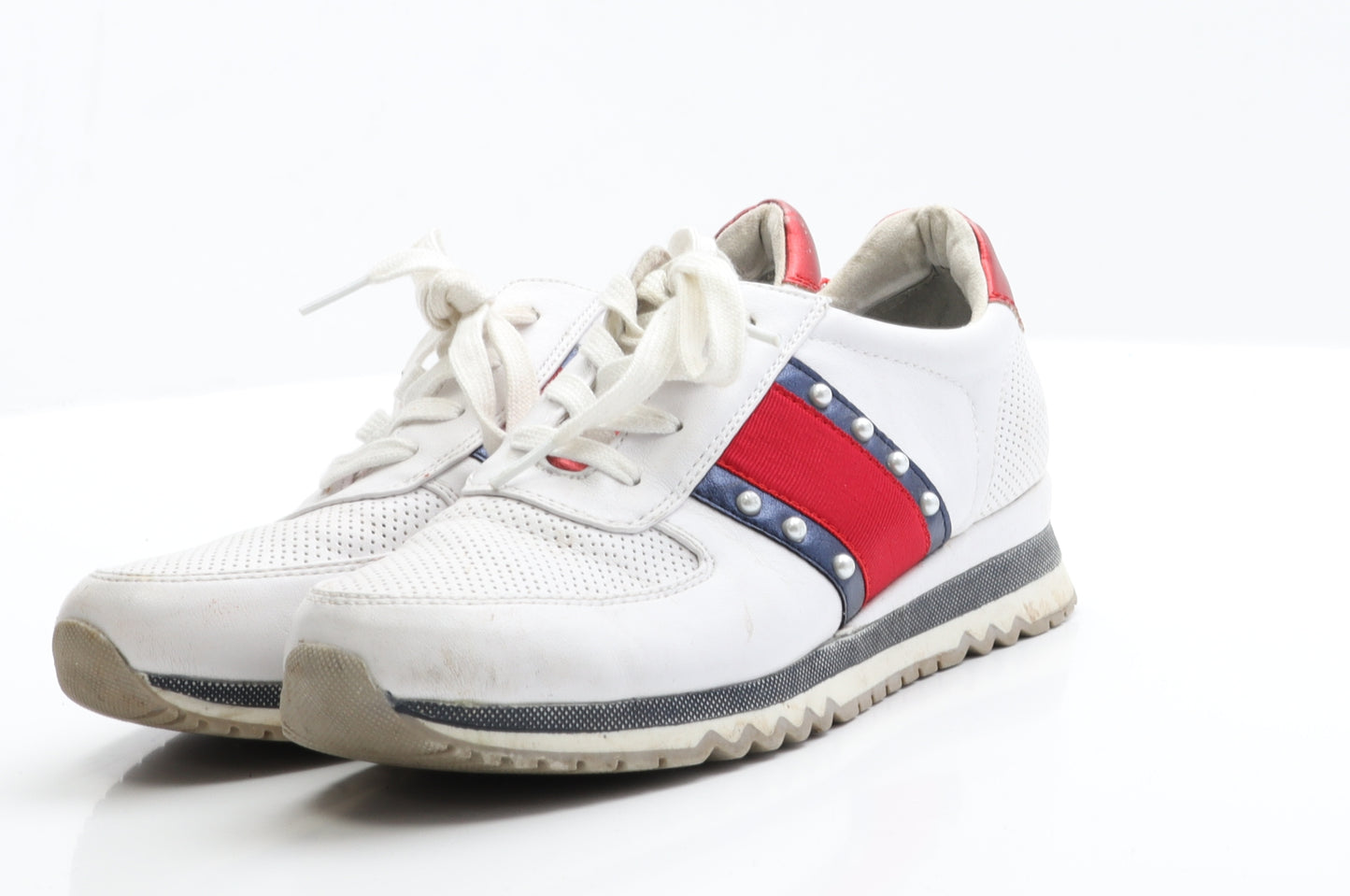 Marco Tozzi Womens White  Polyester Trainer Casual 5 38