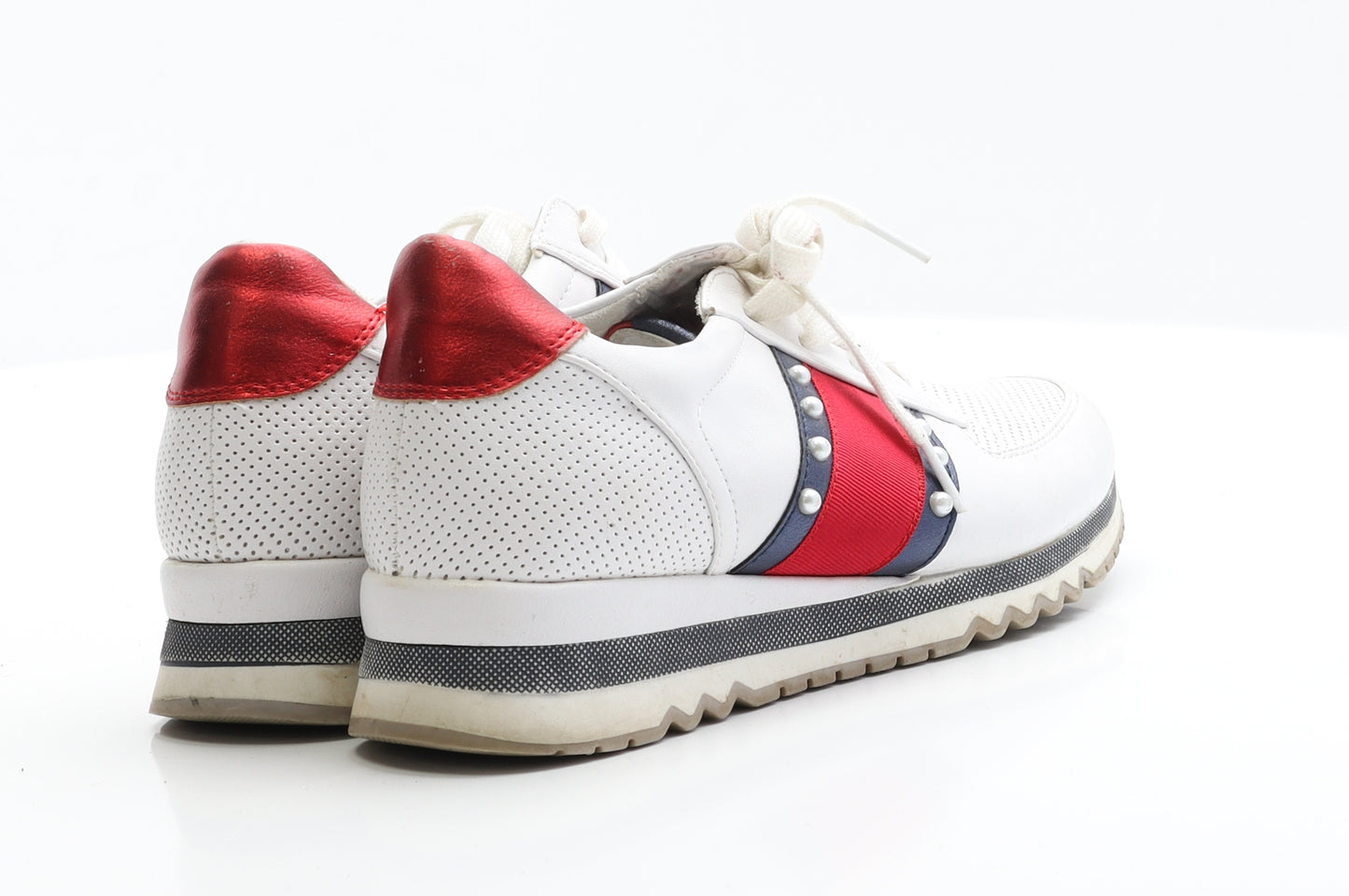 Marco Tozzi Womens White  Polyester Trainer Casual 5 38