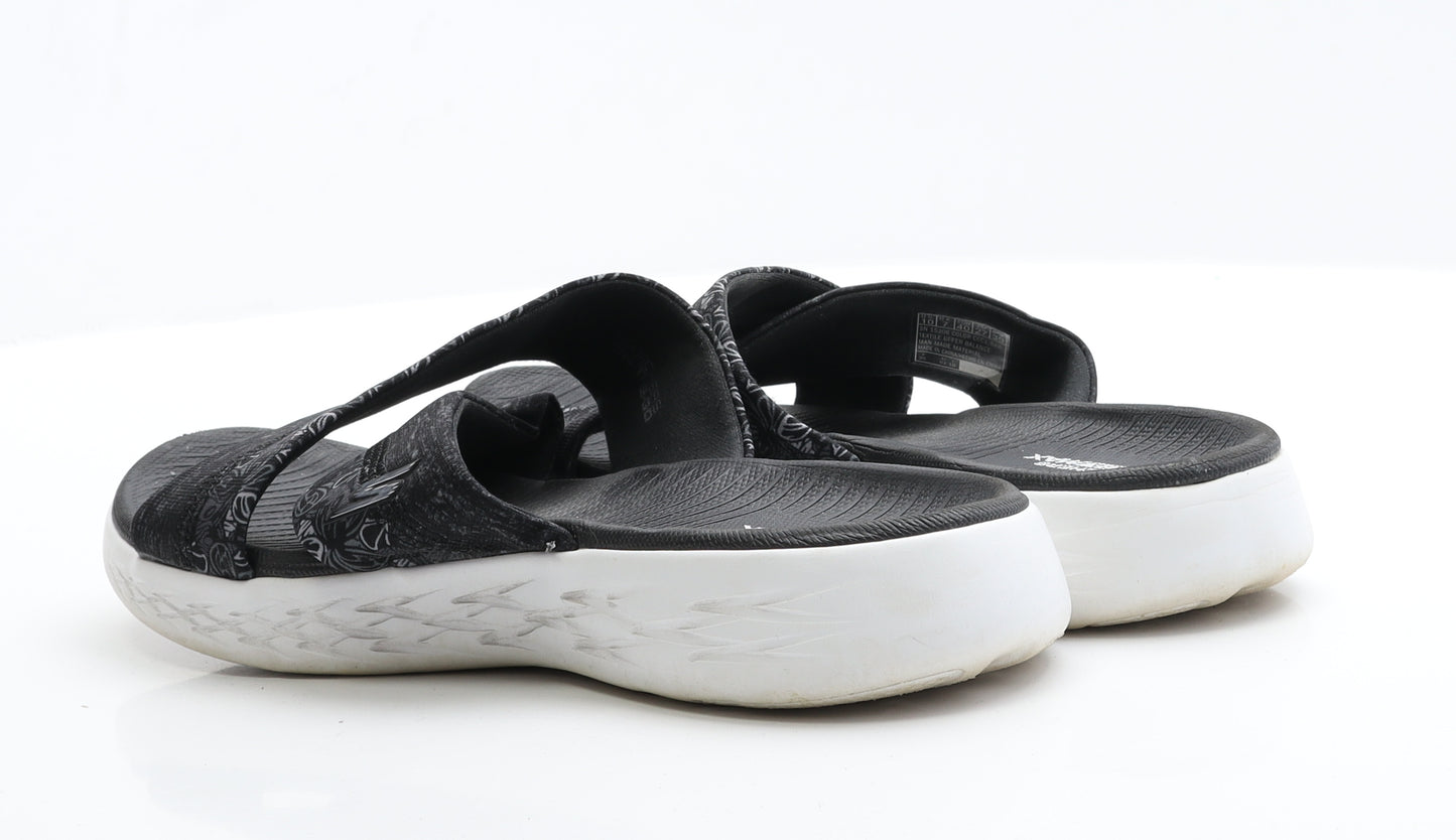 Skechers Womens Black  Polyester Slip On Flat 7 40