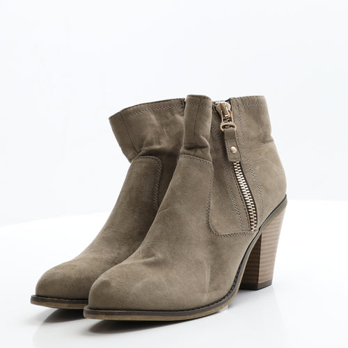 George Womens Brown  Suede Cowboy Boot 6 EUR 39