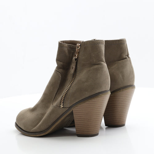 George Womens Brown  Suede Cowboy Boot 6 EUR 39