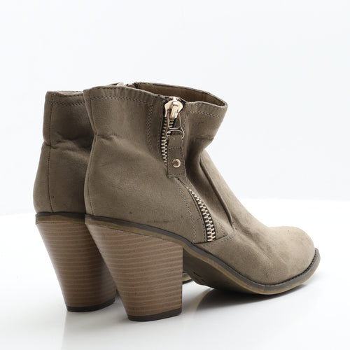 George Womens Brown  Suede Cowboy Boot 6 EUR 39