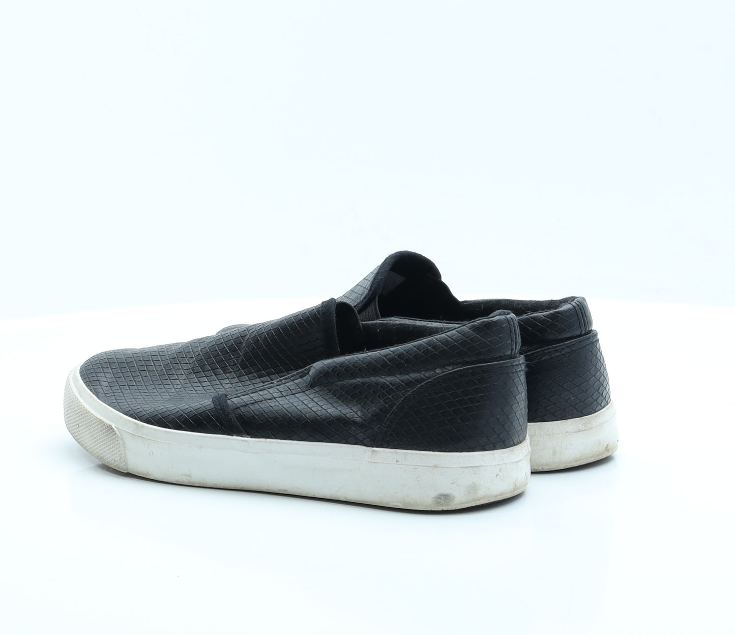 Simply Be Womens Black Animal Print Polyester Trainer Flat 6