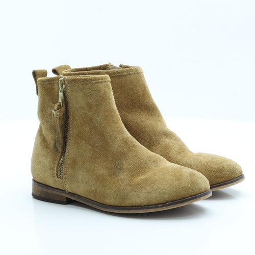 NEXT Girls Brown  Faux Suede Chelsea Boot 12