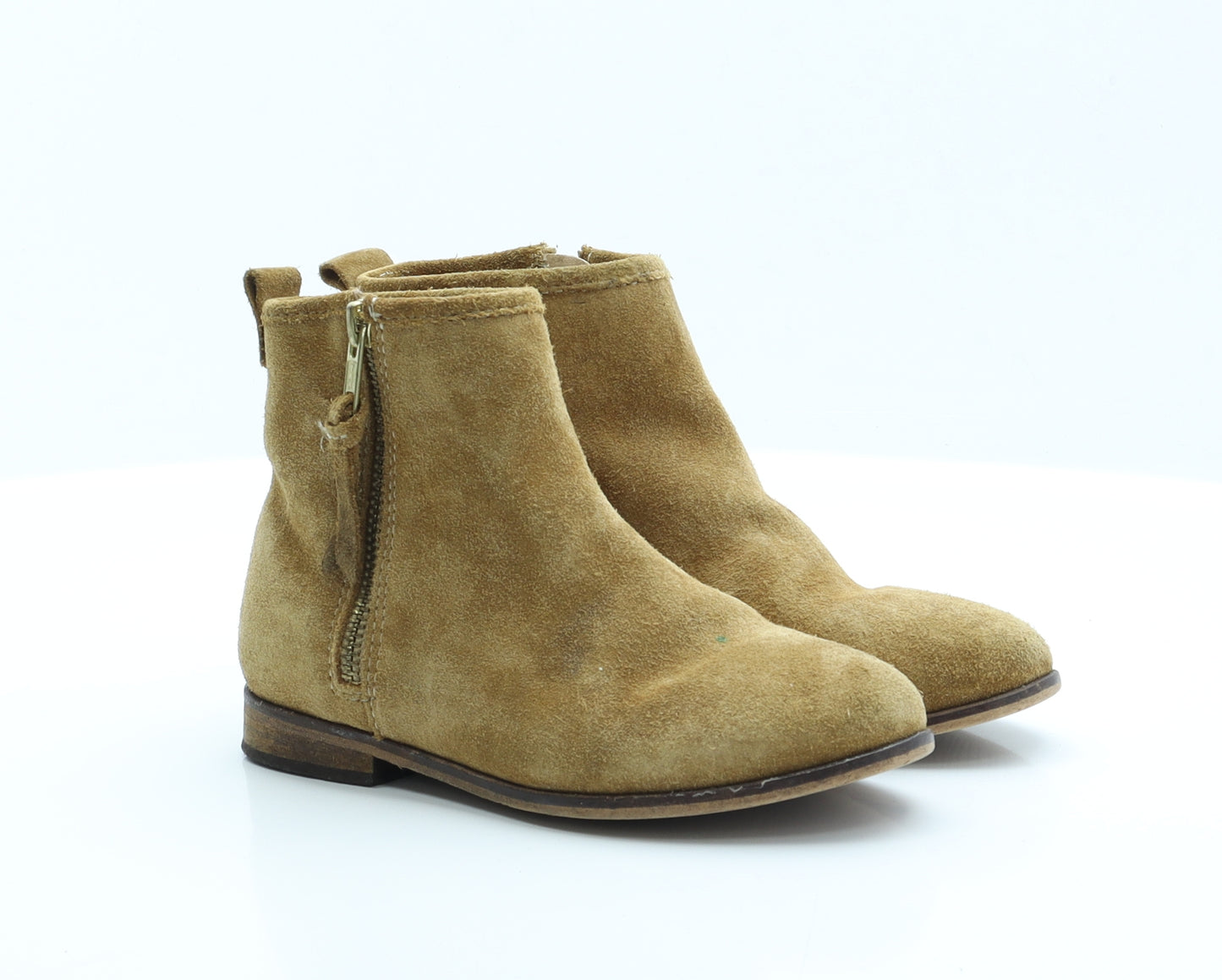 NEXT Girls Brown  Faux Suede Chelsea Boot 12