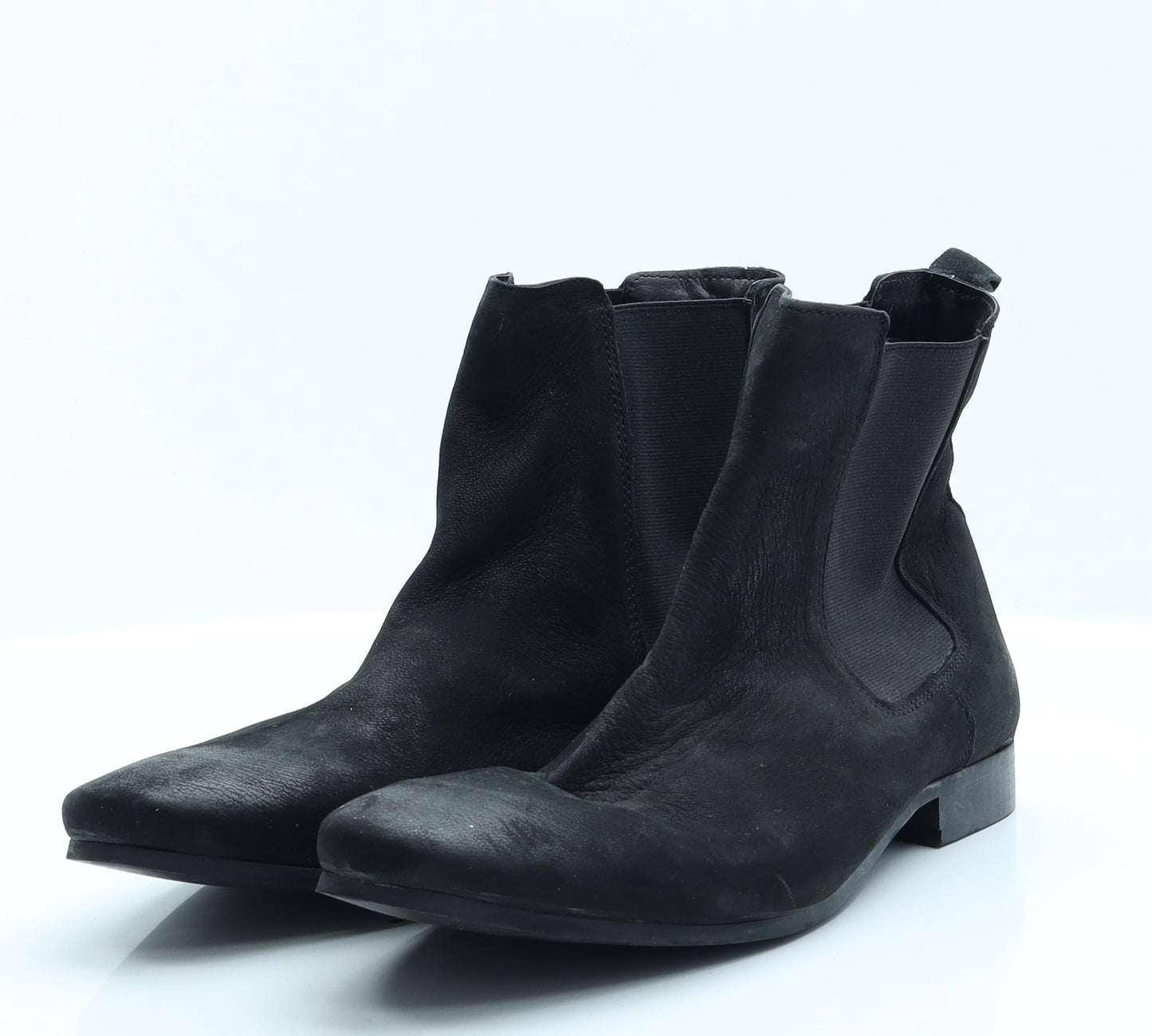 River Island Mens Black  Polyester Chelsea Boot 9 EUR 43