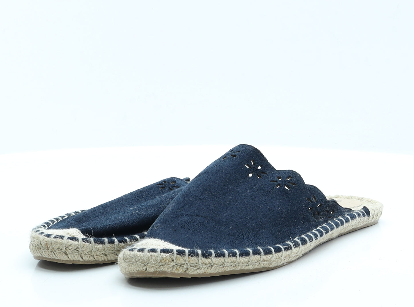 JD Williams Womens Blue  Polyester Espadrille Sandal 7