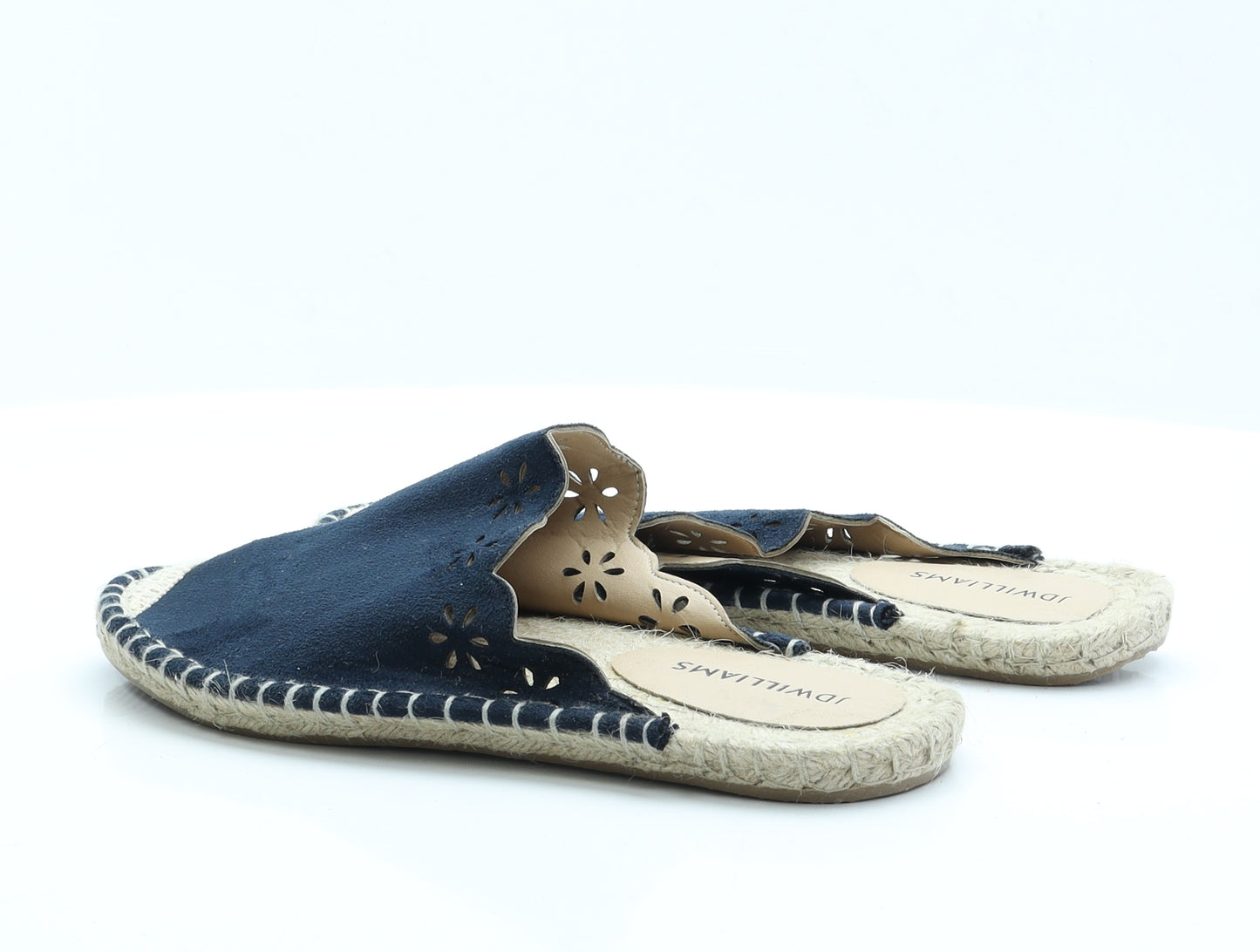 JD Williams Womens Blue  Polyester Espadrille Sandal 7