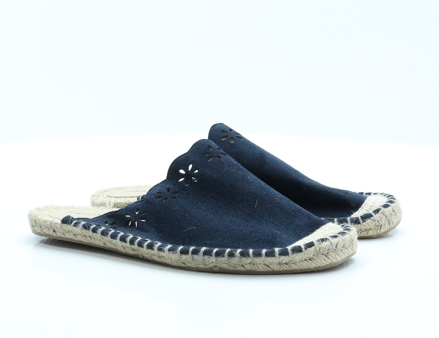JD Williams Womens Blue  Polyester Espadrille Sandal 7