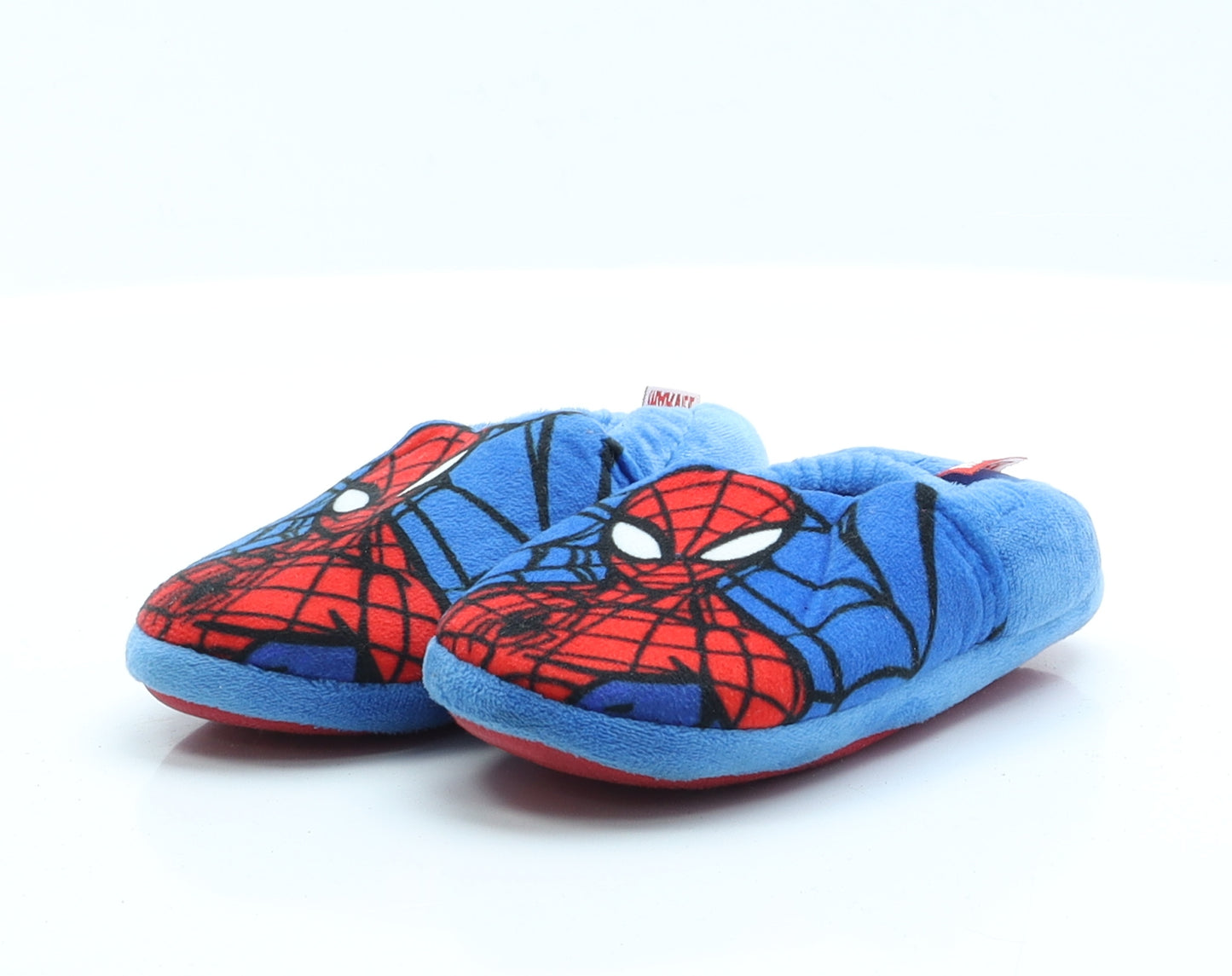 F&F Boys Blue  Polyester Slip On Slipper 6   - Spiderman