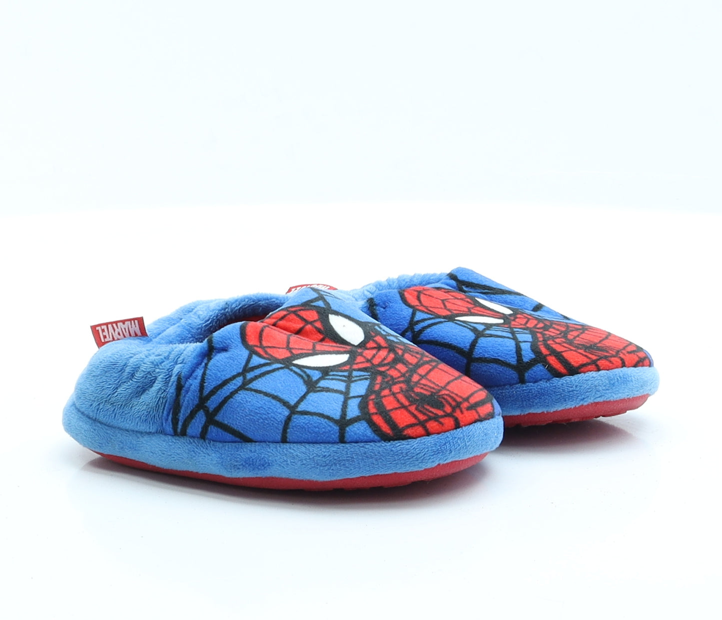 F&F Boys Blue  Polyester Slip On Slipper 6   - Spiderman