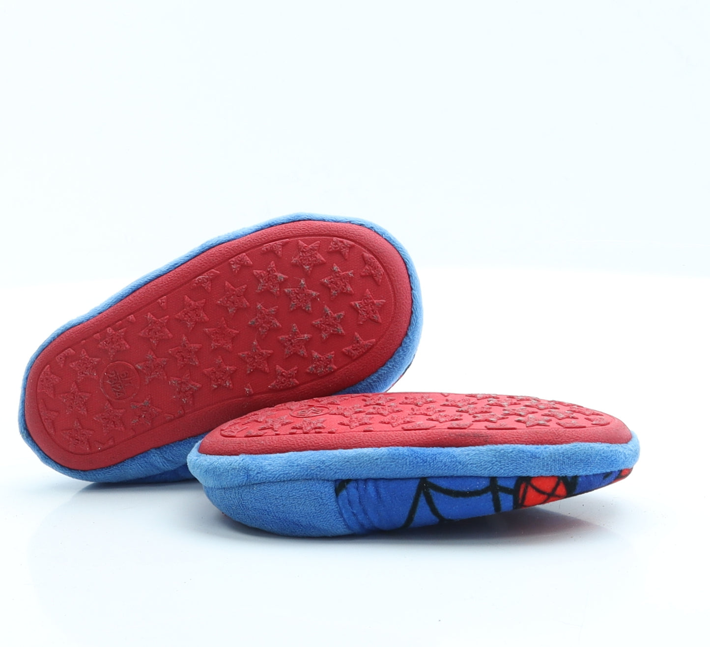 F&F Boys Blue  Polyester Slip On Slipper 6   - Spiderman