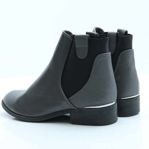 New Look Womens Grey  Polyester Chelsea Boot 5 EUR 38