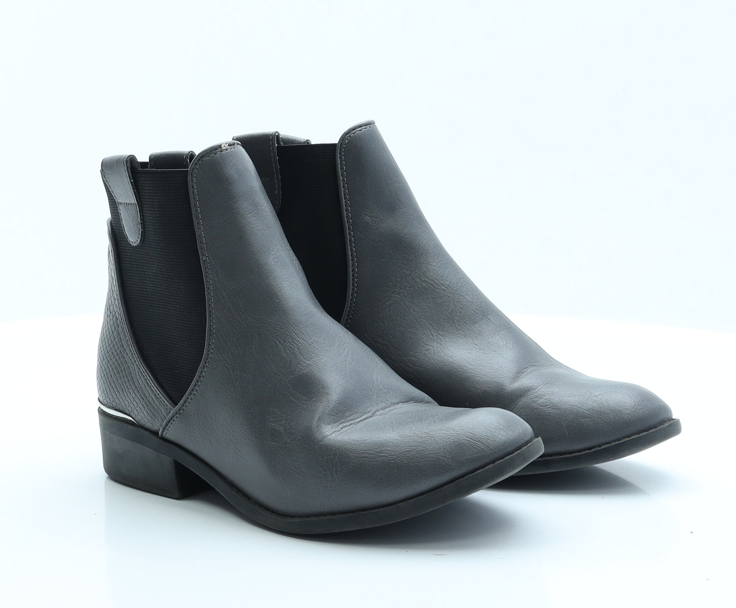 New Look Womens Grey  Polyester Chelsea Boot 5 EUR 38