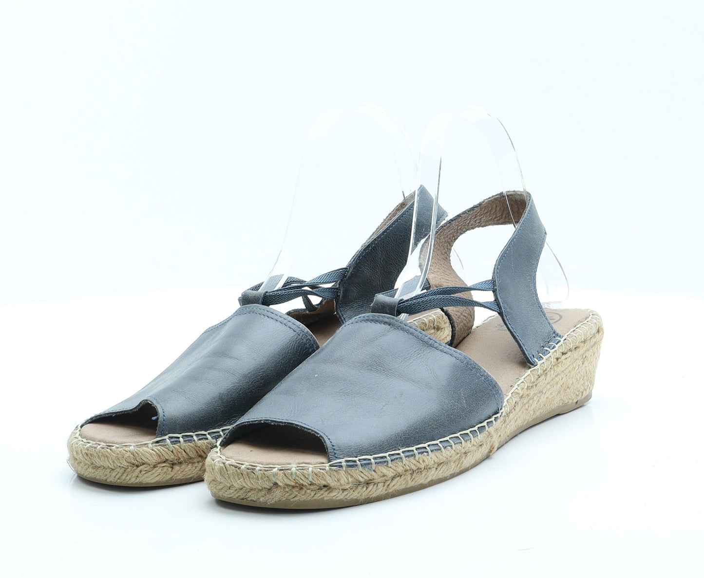 Salvi Womens Blue  Polyamide Espadrille Sandal 7 41