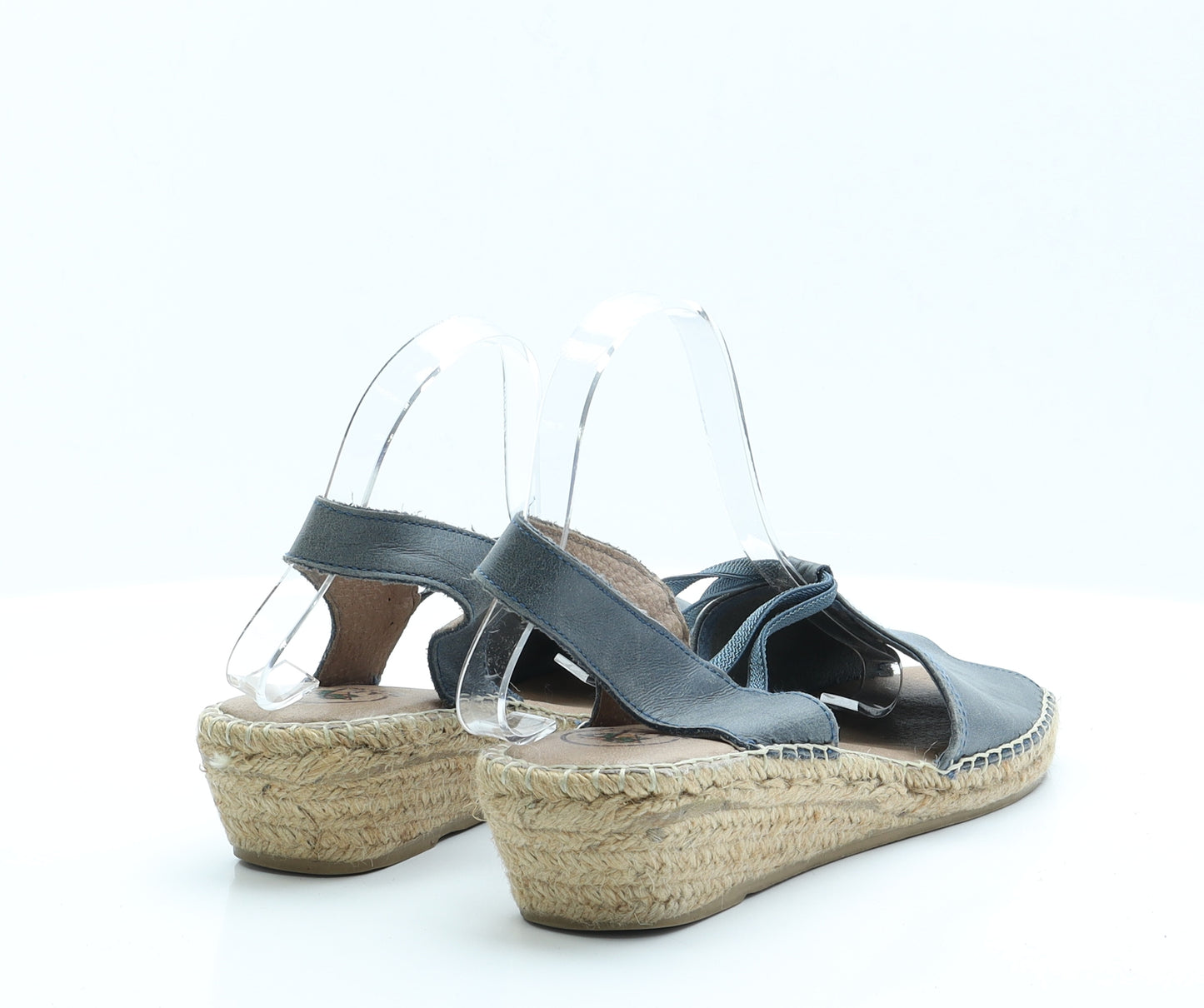Salvi Womens Blue  Polyamide Espadrille Sandal 7 41