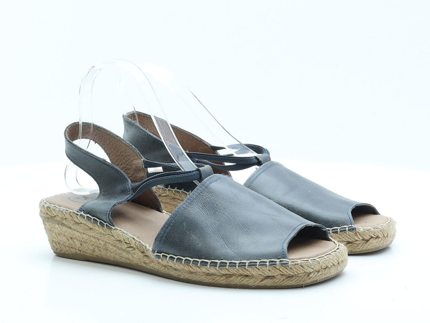 Salvi Womens Blue  Polyamide Espadrille Sandal 7 41