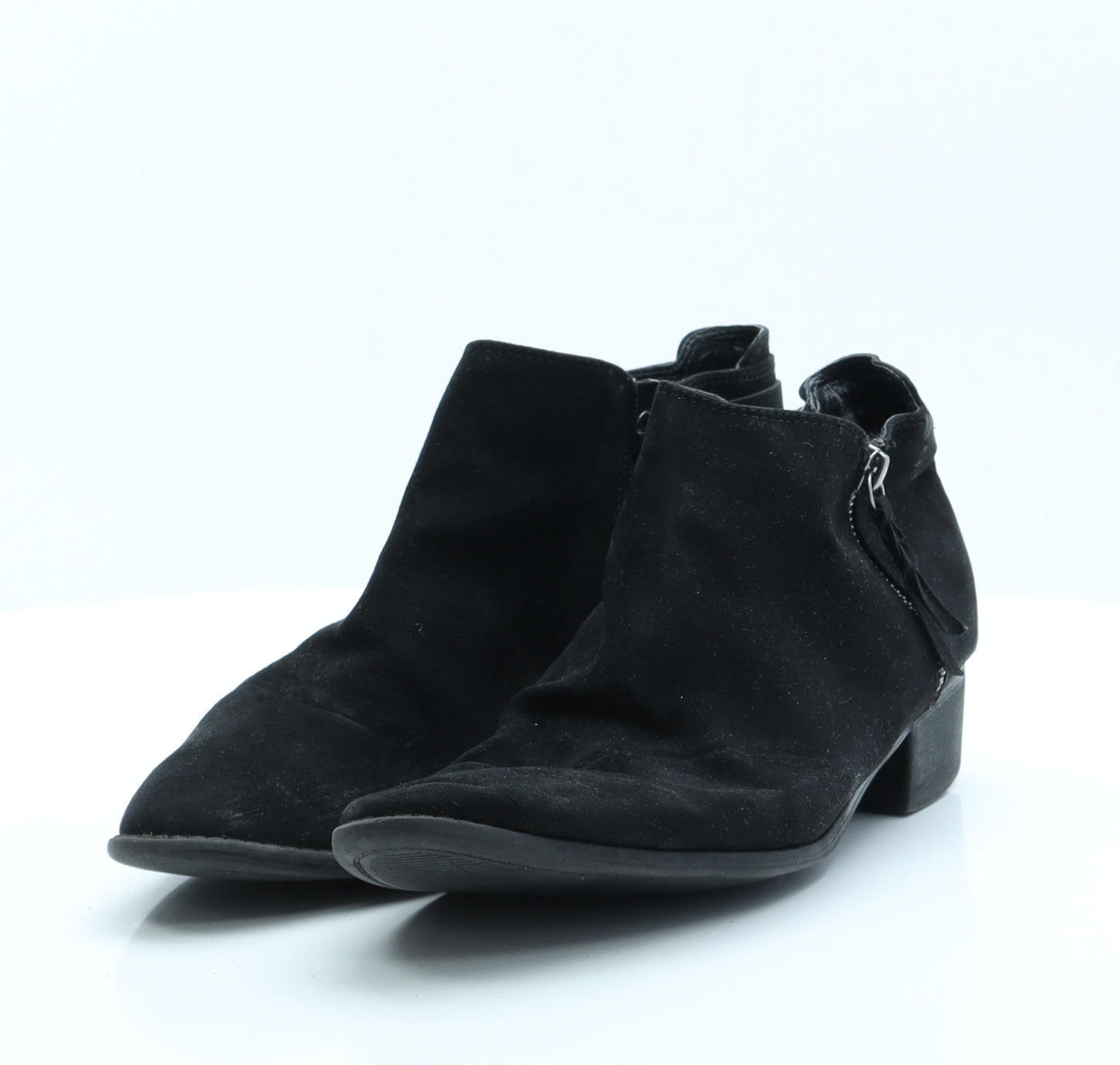 Dorothy Perkins Womens Black  Polyester Chelsea Boot 8   - Wide Fit