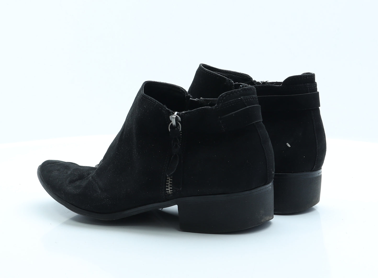 Dorothy Perkins Womens Black  Polyester Chelsea Boot 8   - Wide Fit